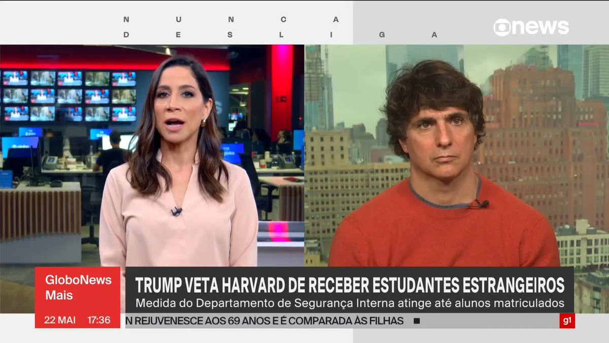 ATENÇÃO: o sonho de muitos brasileiros de estudar em Havard, acabou. O Donald Trump, completamente surtado, resolveu PROIBIR QUE ESTRANGEIROS ESTUDEM NA UNIVERSIDADE. Essa gente ainda se diz "terra da liberdade".