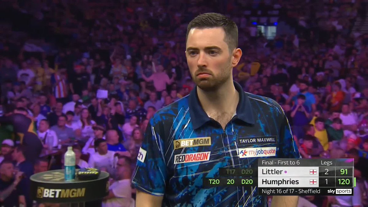 Sometimes even the best in the world make schoolboy errors Luke Humphries busts 120 and then takes it out in his next visit 🤣