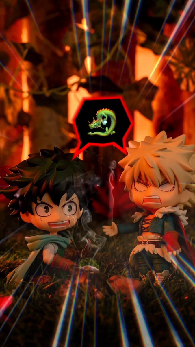 Where Deku and Bakugo are going, there will be dragons! ⚔️🐲 Explore more #AniMay Fantasy Week magic at the Crunchyroll Store! GO: