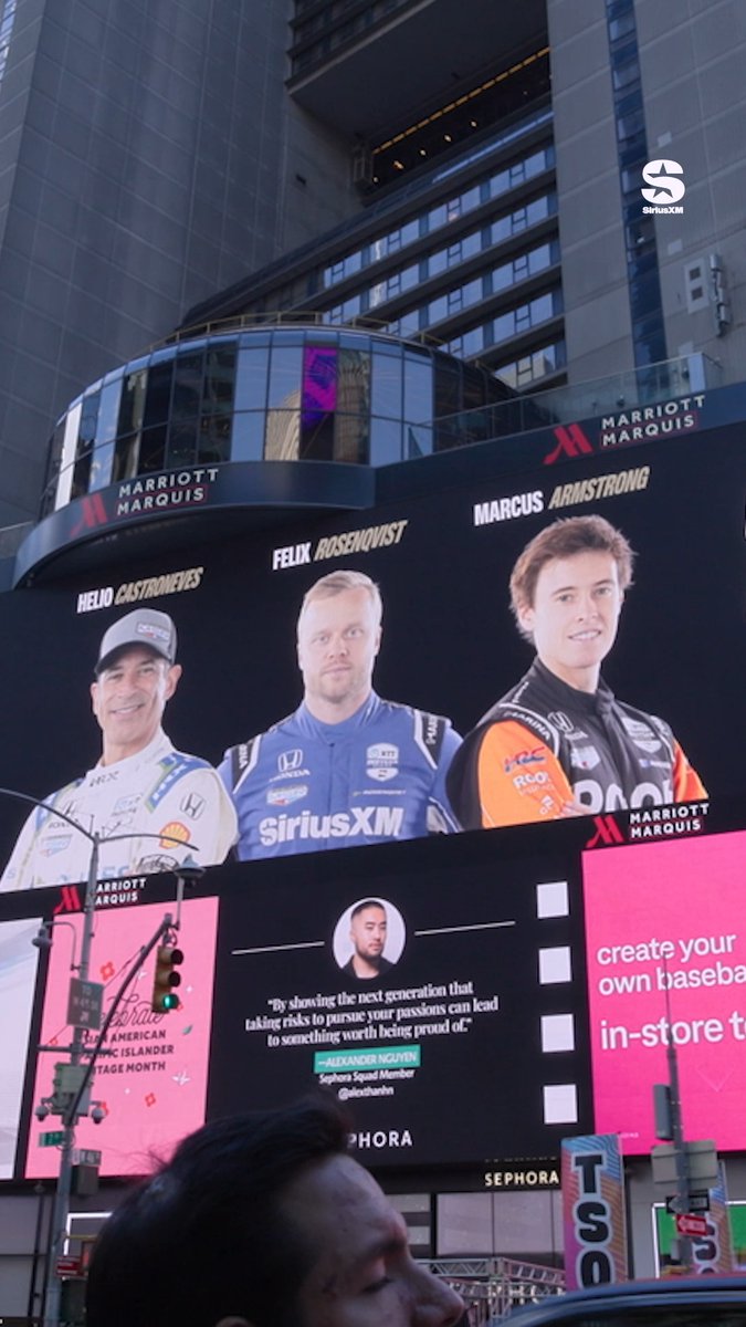 Drivers from Meyer Shank Racing, Felix Rosenqvist, Helio Castroneves, and Marcus Armstrong, took a trip to Times Square to marvel at the billboards featuring… themselves! Now it's back to the Indianapolis Motor Speedway for the big race! Click here for full coverage of the Indy 500: #indy500 #indycar #racing
