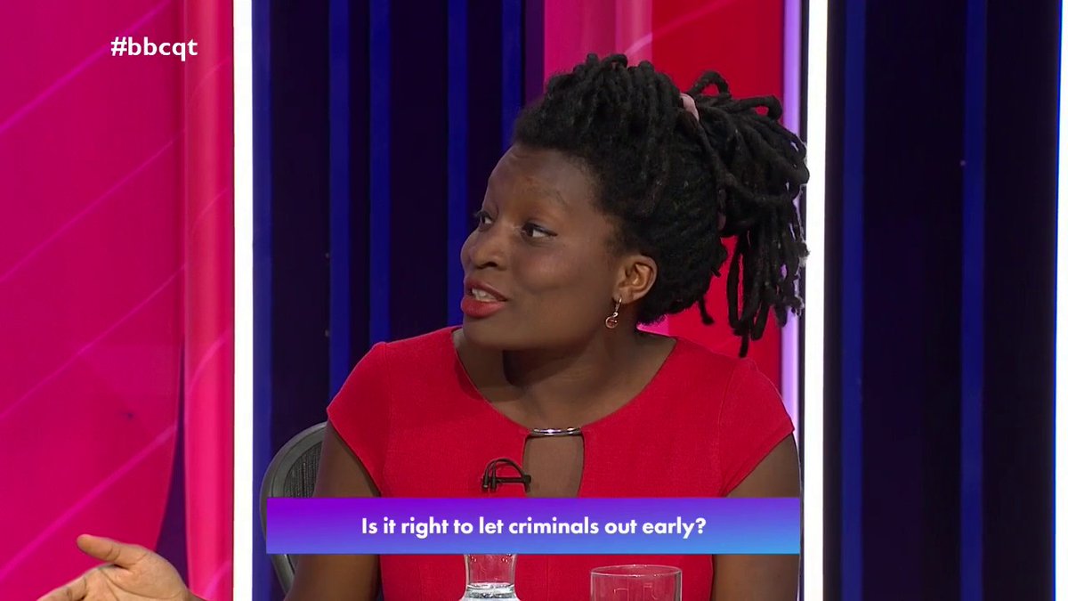 “The social contract is being broken, where if you commit crimes… you will essentially get a slap on the wrist” Inaya Folarin Iman says crime is causing a “huge lowering” of quality of life, and releasing prisoners early doesn’t address the “underlying causes” #bbcqt