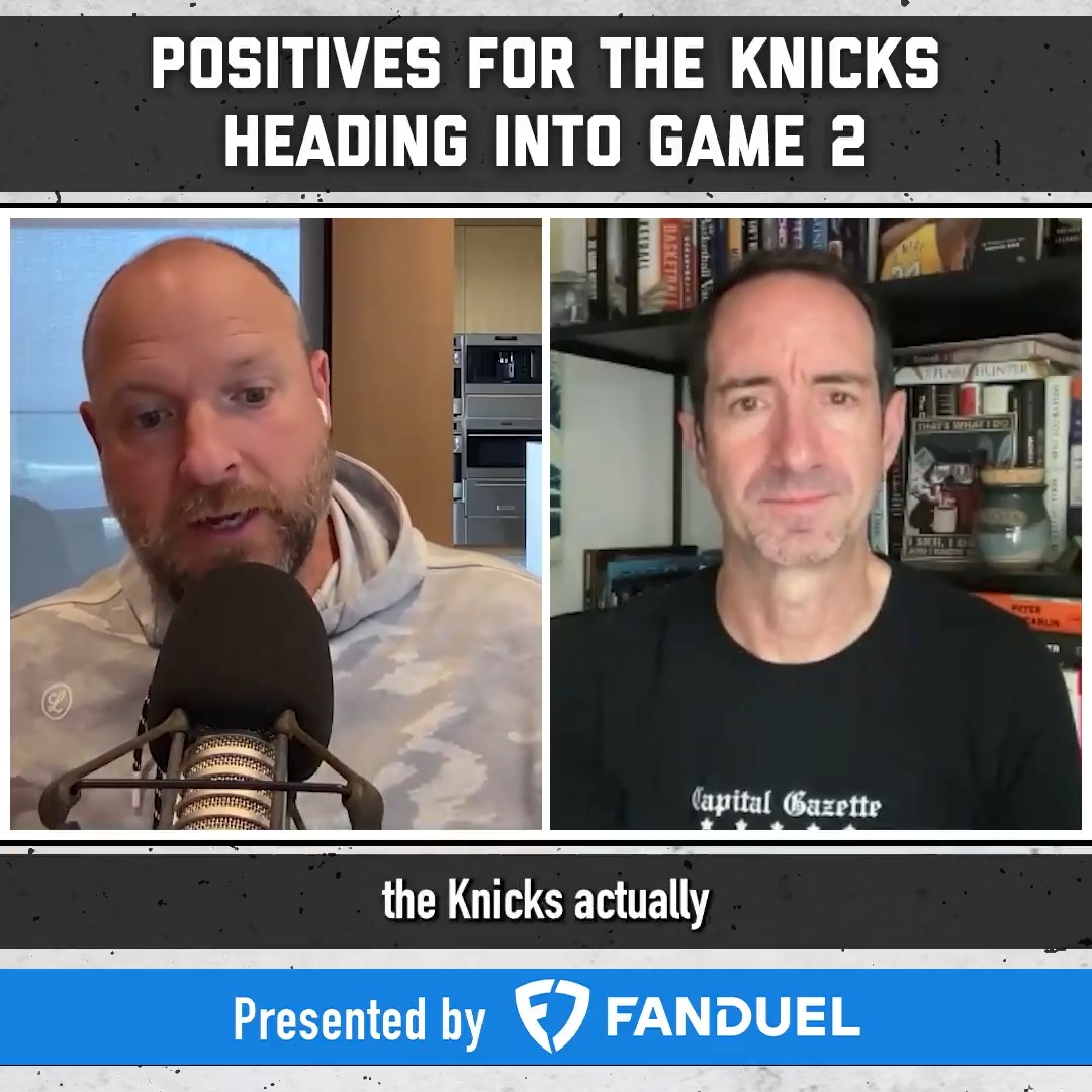 Should the Knicks actually feel good about their chances against the Pacers after Game 1? Russillo and @howardbeck.bsky.social react and examine positive takeaways for the Knicks heading into Game 2. Presented by FanDuel Sportsbook.