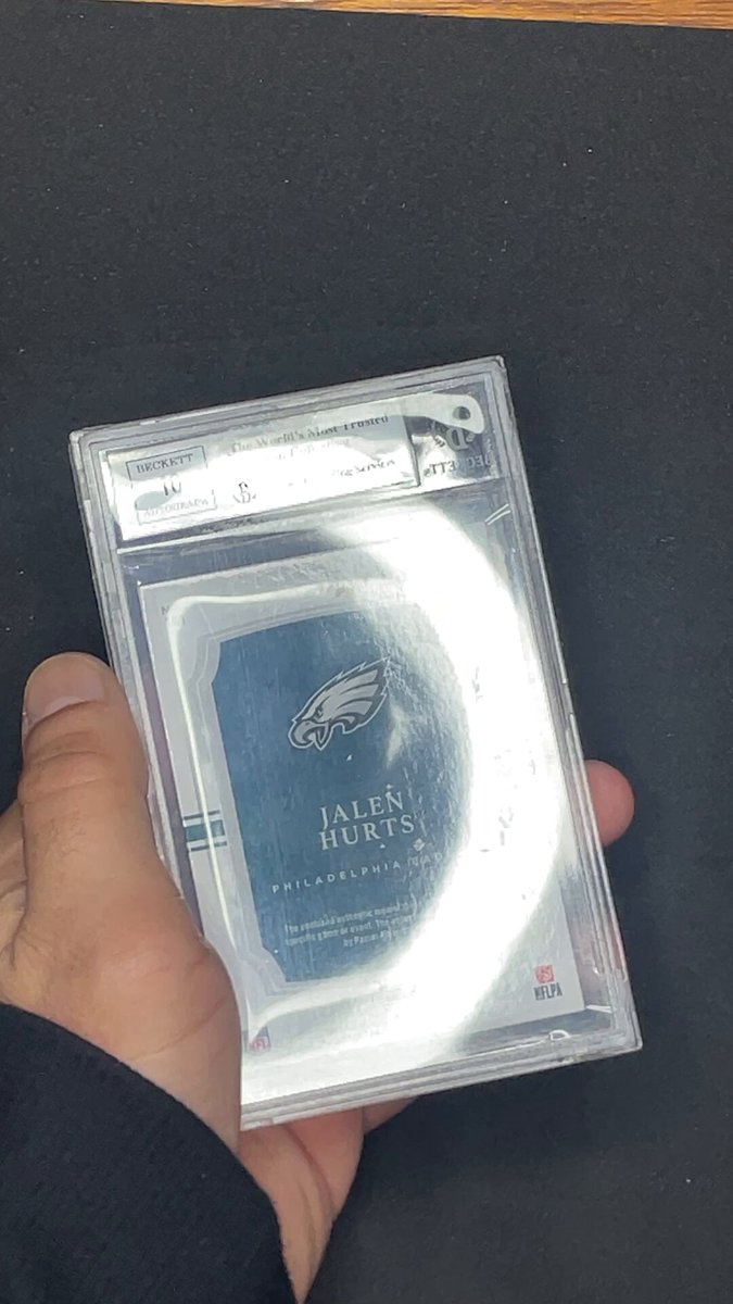 🤬 BGS SCAM ( AGAIN ) 🤬 Beckett Collectibles has damaged hundreds-of-thousands of dollars in card value via my group submissions & I personally stopped submitting to BGS because of it 📠 Additionally, for every high-value card I submit, I record the crack/prep session, and have sworn affidavits from myself, and a witness, to confirm that no alterations, solutions or waxes were used on the card. Despite all of that, BGS has again returned a card altered/damaged 🤯 The craziest parts about this situation? 1️⃣ The card was already a BGS 8.5 2️⃣ The card was cracked, wiped, and bagged all-on-camera 3️⃣ I have affidavits from myself, and a witness, that confirm no alterations were done, and the only work done to the card was captured camera 4️⃣ Beckett did not inform me of the order update, or that it shipped 5️⃣ Randomly, a FEDEX box from Beckett arrived at my HQ today 6️⃣ The BGS package, and slab, contained no altering reason/note ( which BGS always does ) Previously, BGS damaged and tampered with several 1/1’s; for example, they attempted to peel off, and in-doing-so, damaged the sticker auto from a 2020 Select Jordan Love 1/1 RPA — Nike Swoosh too (all evidence is on file). Best part? BGS did not clean the finger residue from the damaged area, also damaged the patch holder, and then said, "altered, rolled back edge". Beckett Collectibles needs a class action lawsuit filed against it, and it should be dissolved immediately. This is consumer fraud and BGS is not the only grading company doing it. Card Purchaser Hobby News Plus! 🔥 Hobby Champs Hobby Tag Facilitator