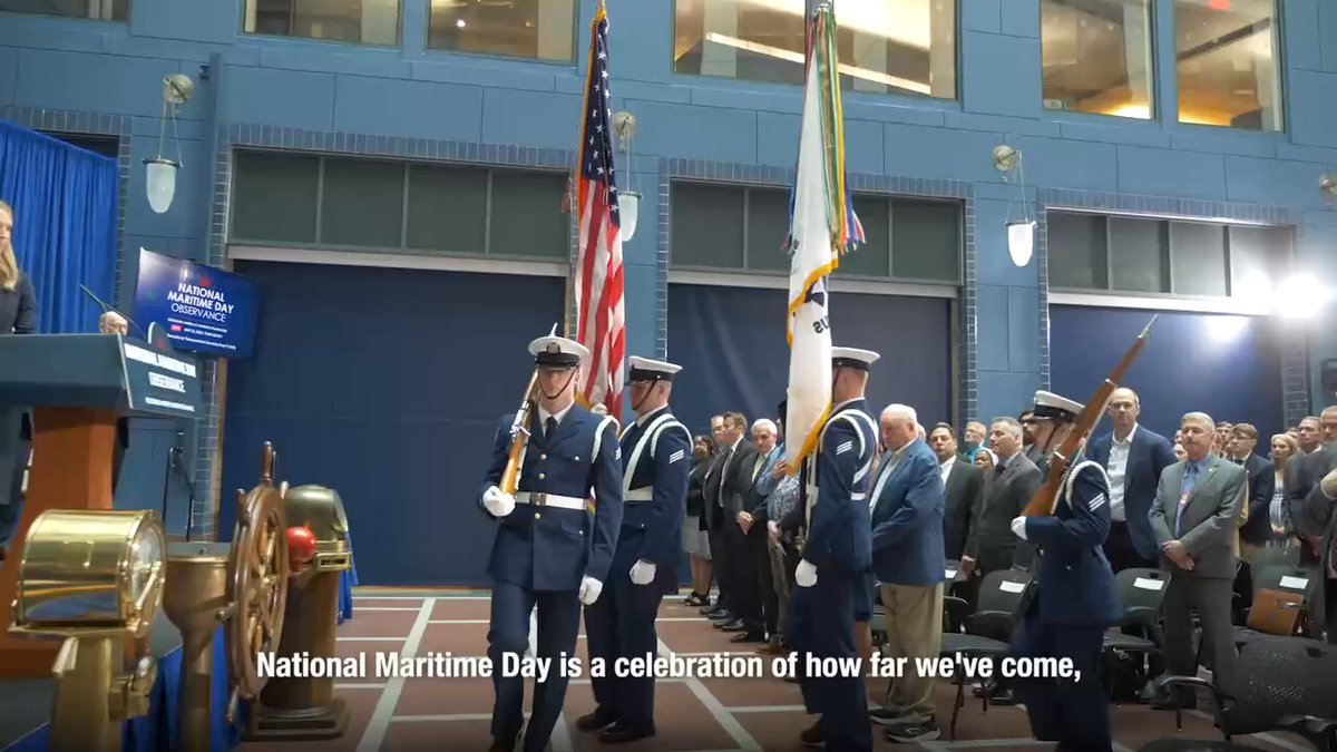 Today we paused to honor National Maritime Day. Together we can make American shipbuilding great again and secure maritime dominance.