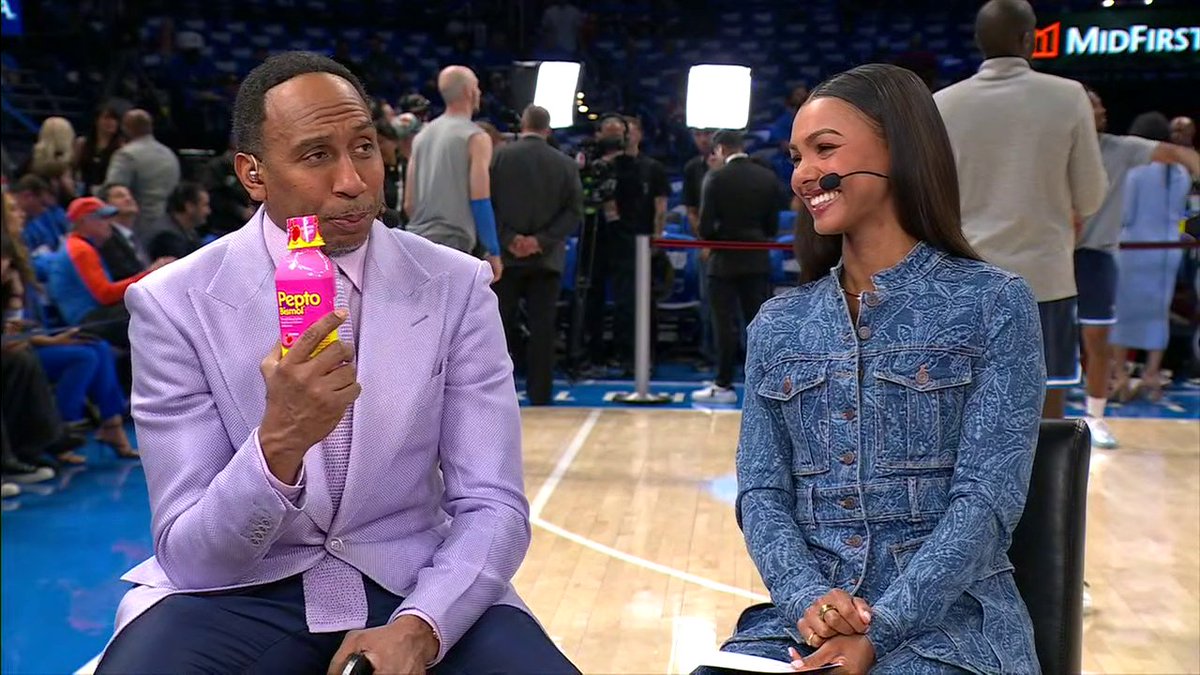 "If I could down this like some Sprite I'd do it right now." Stephen A Smith needs some Pepto Bismol after the Knicks' loss in Game 1 😅