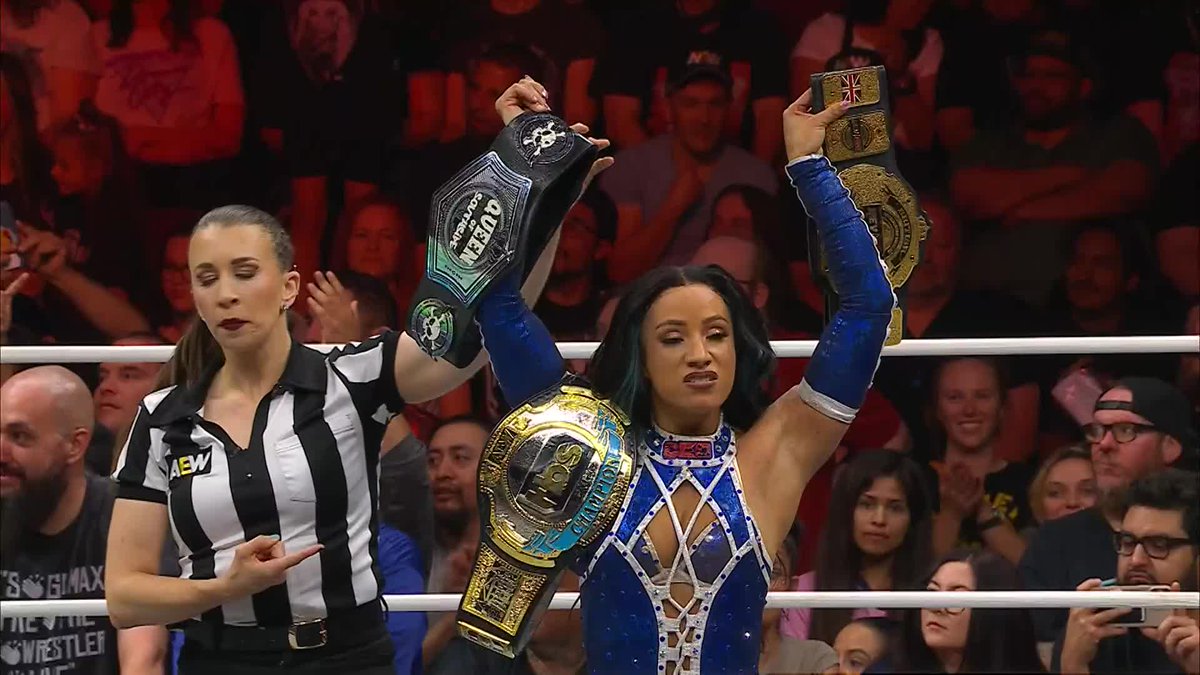 LET THEM FIGHT! JAMIE HAYTER and Mercedes Moné Varnado are ready to go RIGHT NOW! Watch #AEWCollision on TBS &amp; MAX
