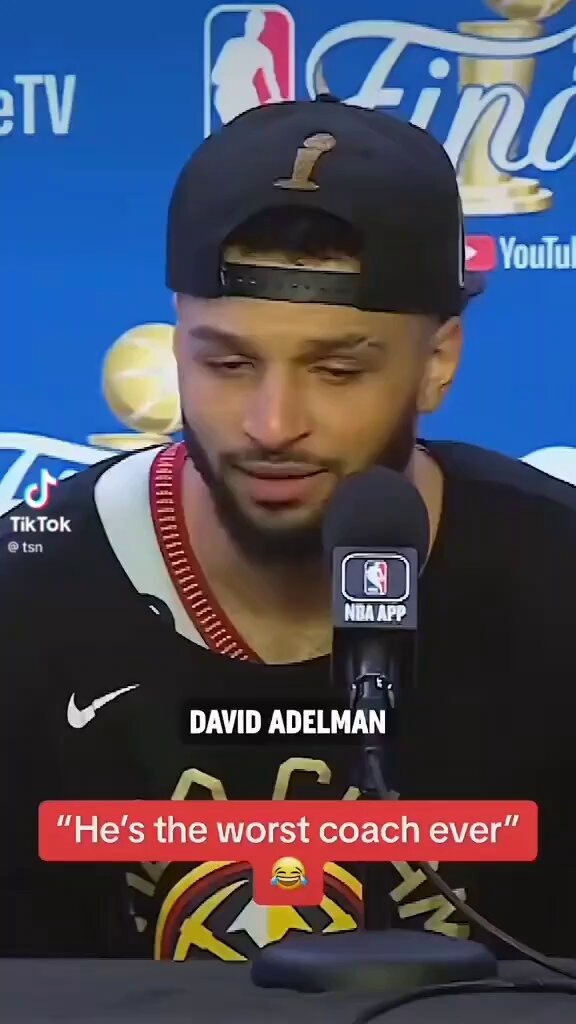 Jamal Murray encouraging no team take David Adelman after the Nuggets' 2023 championship win. Two years later, Adelman is now the head coach of the Nuggets. #milehighbasketball