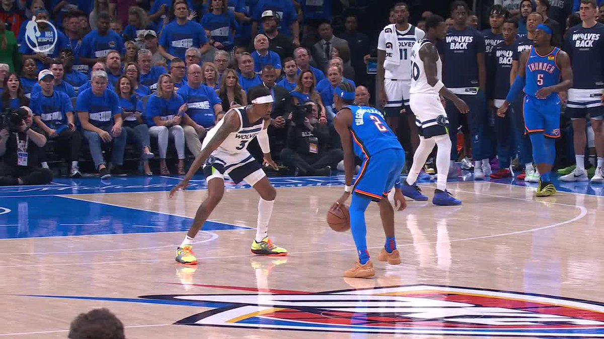 SHAI WITH THE TOUGH STEP-BACK 🔥