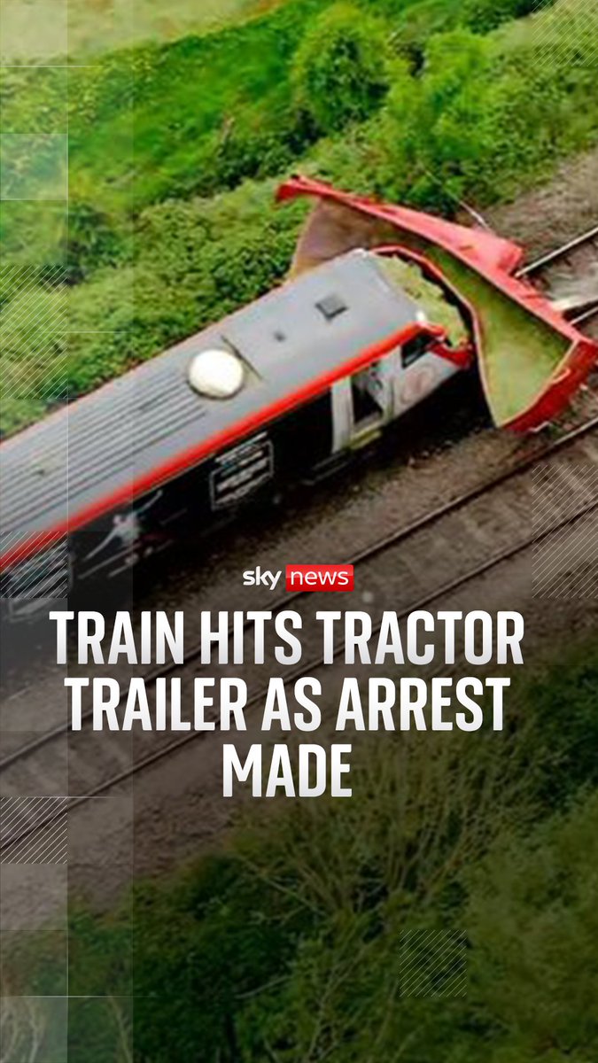 A train travelling from Manchester to Cardiff has hit a tractor trailer on a level crossing injuring more than a dozen passengers.