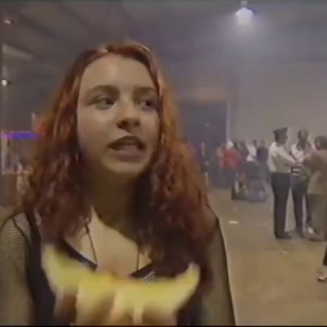 Not a black in sight, just White people living in the moment (1993)