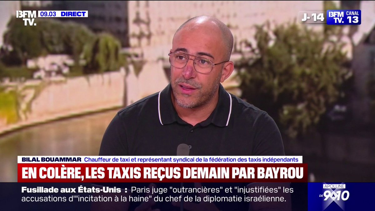 “Aujourd’hui vous voulez un VTC vous allez prendre une appli, il arrive dans 2 minutes”, un Monsieur syndicaliste taxi veut visiblement que ça ne soit plus possible..
