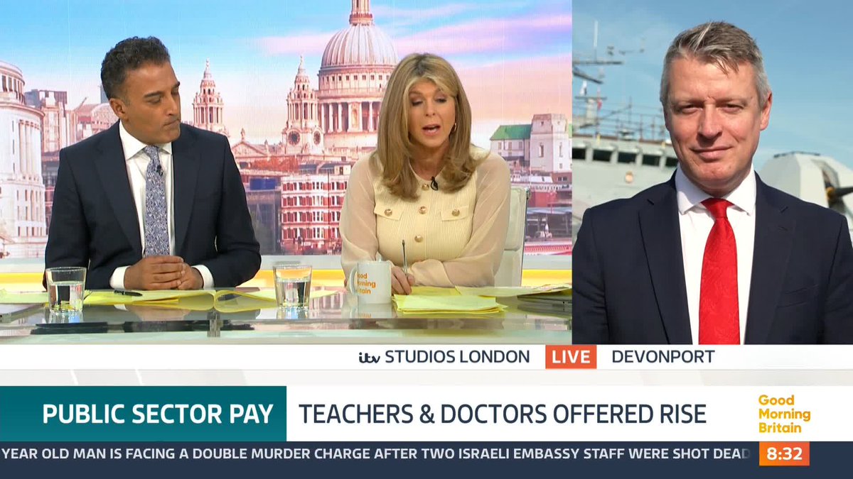 The government has awarded public sector workers, including doctors, teachers and those in the armed forces, a pay rise of around 4%. Armed Forces Minister, Luke Pollard MP, speaks as unions argue it's not enough and warn of possible strike action.
