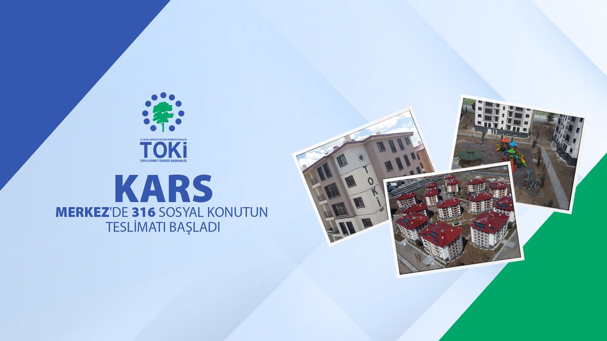 📍 Kars Merkez'de 3️⃣1️⃣6️⃣ sosyal konut inşa ettik. 🗓️ 0️⃣5️⃣ - 3️⃣0️⃣ Mayıs 2️⃣0️⃣2️⃣5️⃣ tarihleri arasında hak sahiplerine teslim ediliyor. 🏡 Vatandaşlarımıza yeni yuvalarında huzurlu, sağlıklı ve mutlu bir yaşam dileriz. 📌 Teslim programı için👇