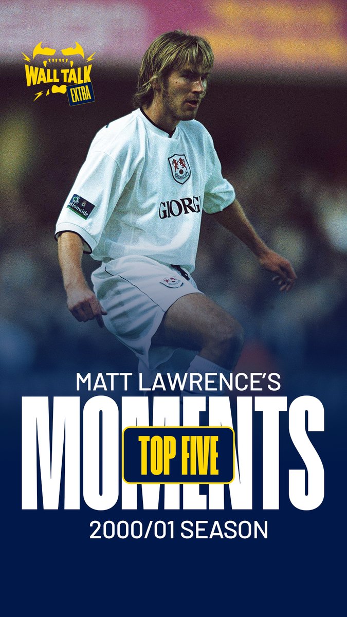 🏆 A memorable season! 📺 Tune in to Wall Talk Extra to find out Matt Lawrence’s top five moments from the 2000/01 title-winning campaign. #Millwall