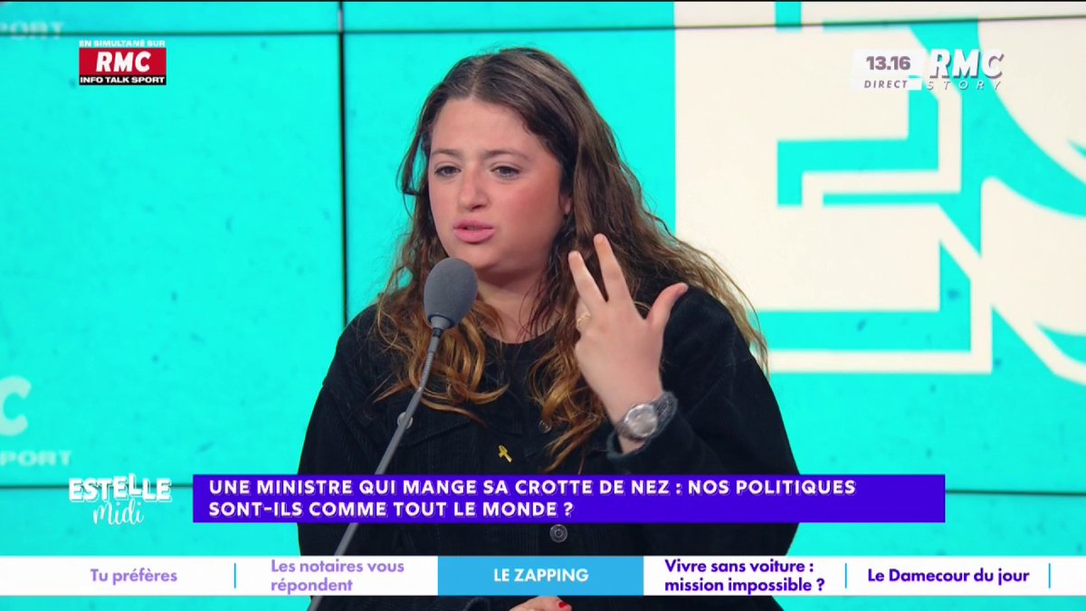 🏛️ Une ministre qui mange sa crotte de nez 🎙️ Elise Goldfarb : "C'est une énorme humiliation et je pense que c'est du harcèlement !" 🎙️ Jean-Philippe Doux : "Elle doit être exemplaire... Pourquoi on vient défendre cette femme juste parce que c'est une politique ?!" #EstelleMidi