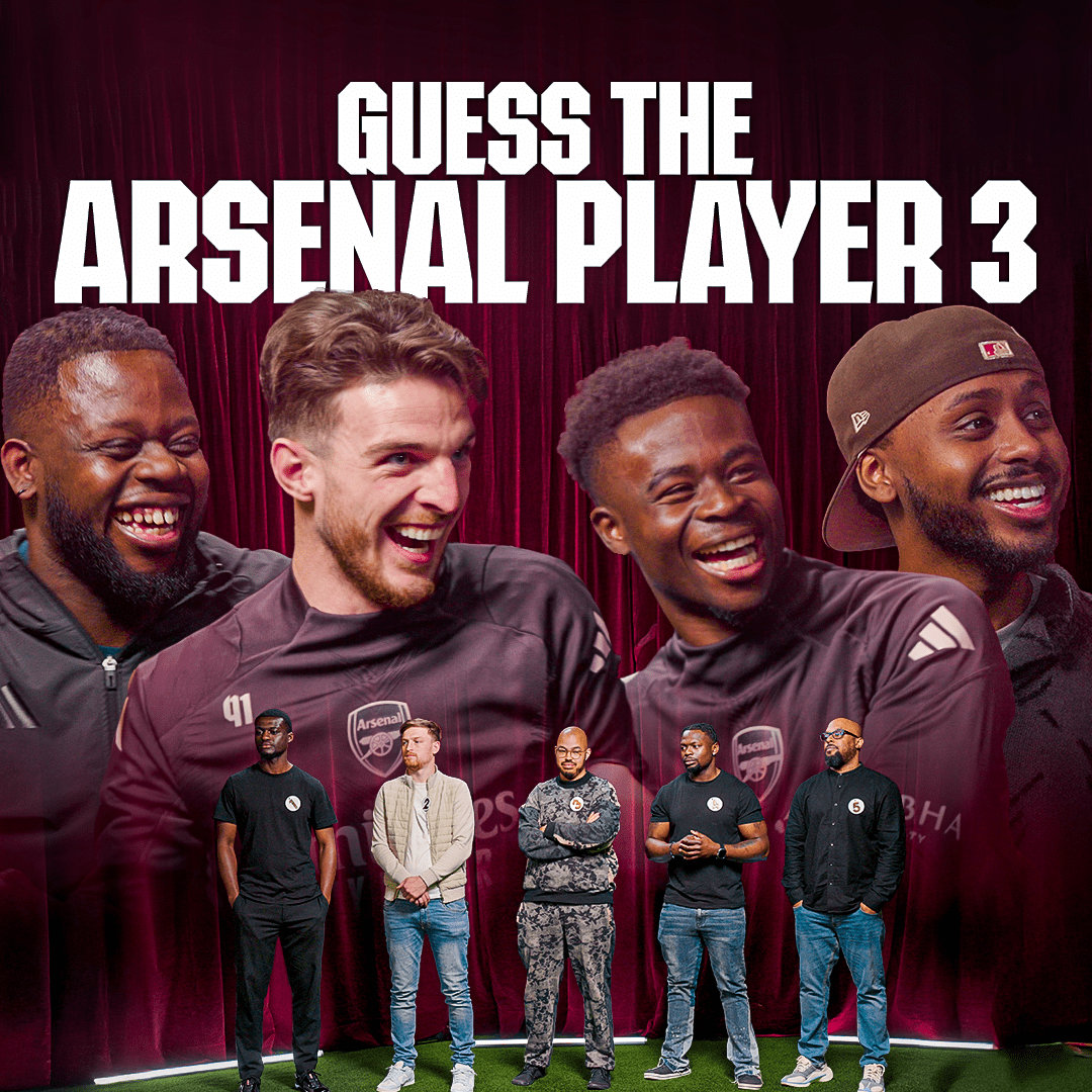 "Do you want to be here?" ๐คฃ ๐บ Who cracks under pressure? Find out now with Guess The Arsenal Player 3 ๐ค Featuring: Declan Rice, Bukayo Saka, sharky and Frimpon