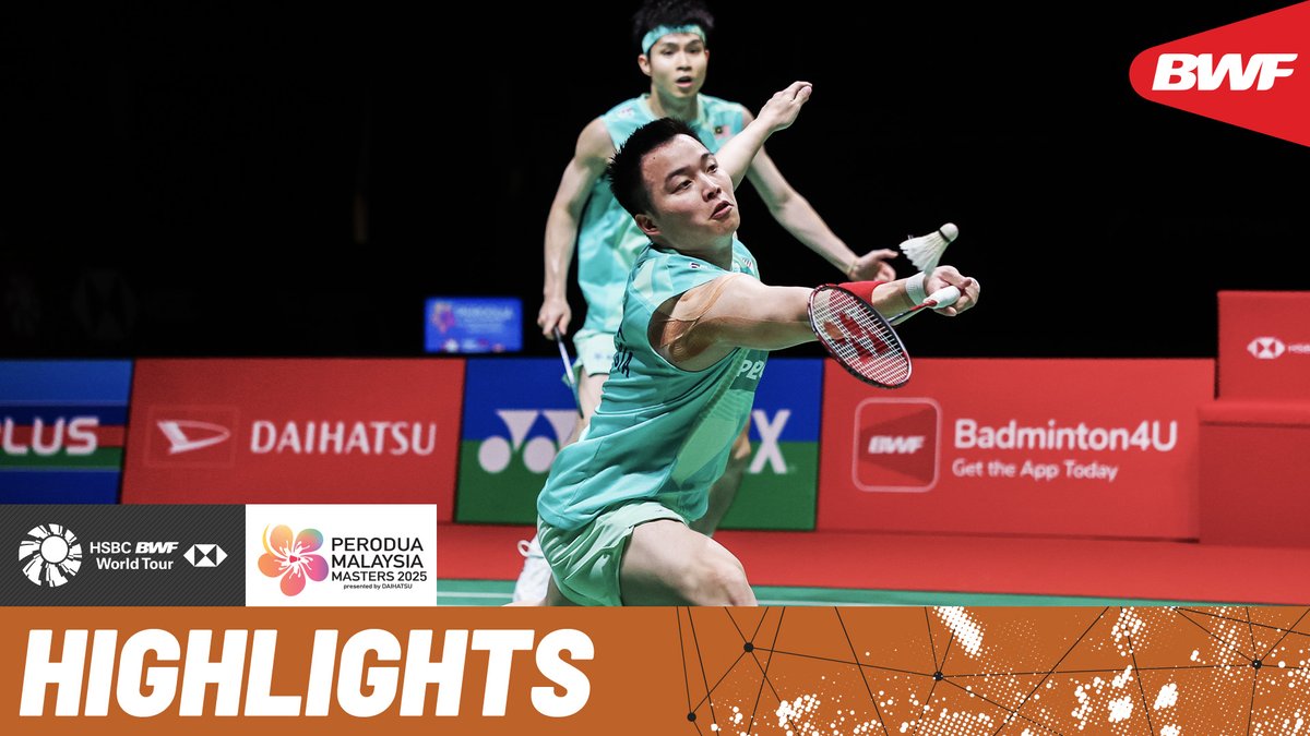 Home pair Chia/Soh 🇲🇾 contend against Kjær/Søgaard 🇩🇰. #BWFWorldTour #MalaysiaMasters2025