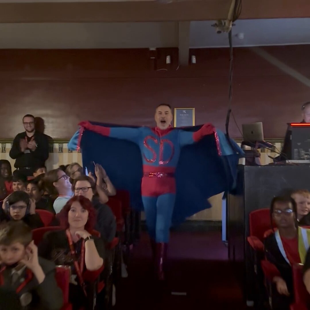 Making an entrance! THE WORLD’S WORST SUPERHEROES!