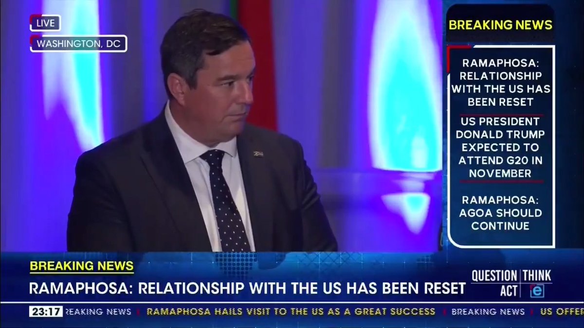 We all want a united and working South Africa. I re-emphasised to President Donald Trump our commitment to combat farm murders and improve rural safety in collaboration with the police and other stakeholders. Our commitment is to protect all South Africans. 🇿🇦