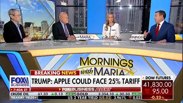 President Trump threatens 25% tariffs on Apple if iPhones not made in U.S.