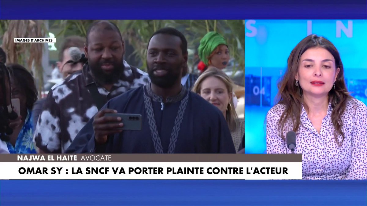 «J'appréciais cet acteur, mais il se pense intouchable», cingle l’avocate Najwa El Haïté à propos de l’altercation entre Omar Sy et des agents de la SNCF dans une gare parisienne, dans #180MinutesInfo