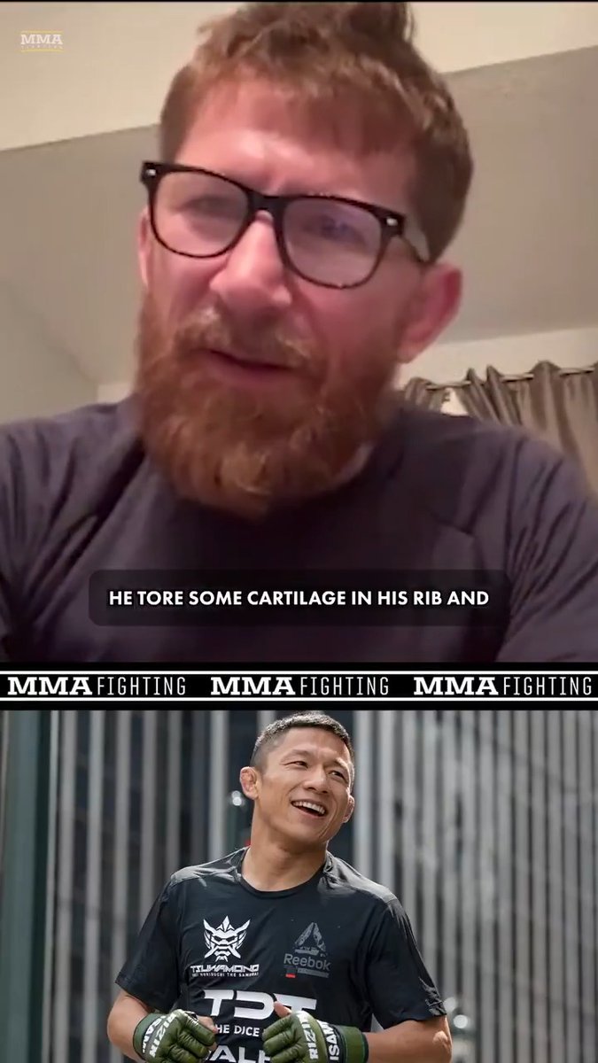 Kyoji Horiguchi’s coach reveals what forced him out of his #UFC return fight at #UFCBaku: "He tore some cartilage in his rib. … We gave it like a week and tried for him to train on it and there was no way. We had to push it back." (🎥 Damon Martin)
