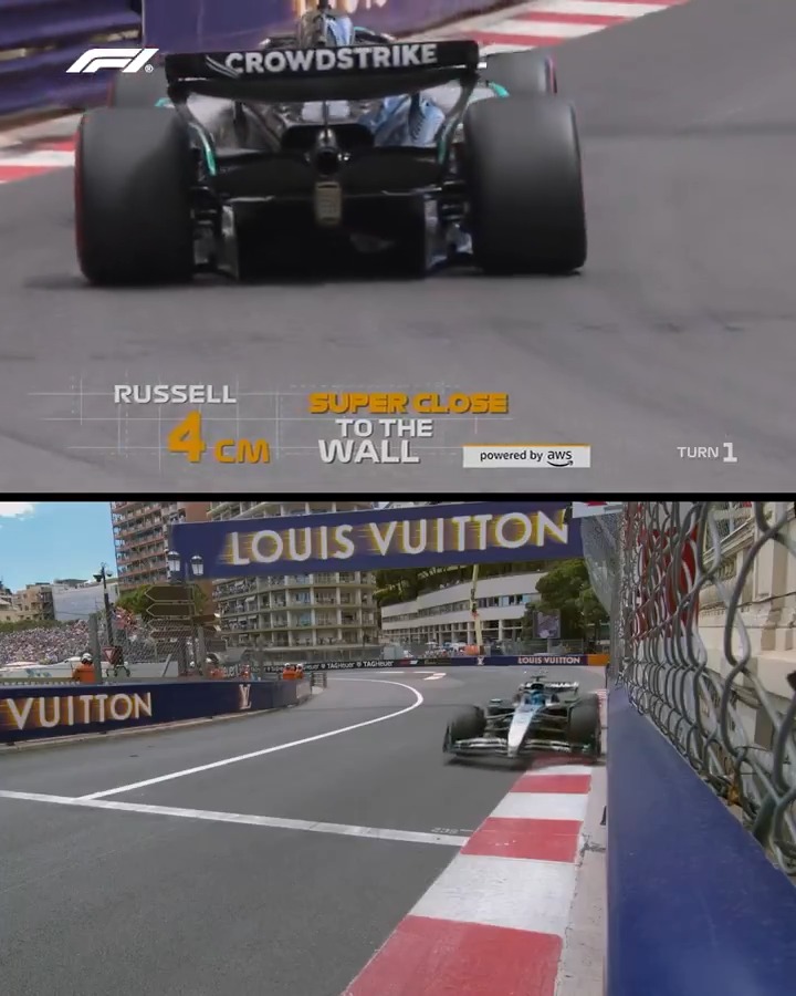 Calamity is never far away around this track 😵 #F1 #MonacoGP