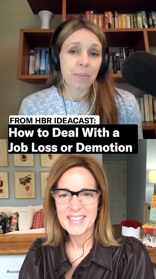 Think a layoff might be coming? CEO Whitney Johnson explains why feeling your emotions is the first step forward. Listen to the full IdeaCast episode here: