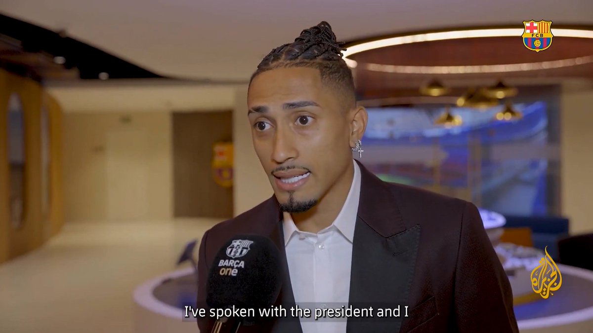 نادي برشلونة يعلن رسميا تجديد عقد مهاجمه البرازيلي "رافينيا" حتى عام 2028.. التفاصيل في #وقفة_رياضية #الأخبار