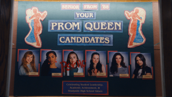 These queens are here to slay…or be slayed. Fear Street: Prom Queen is NOW PLAYING!