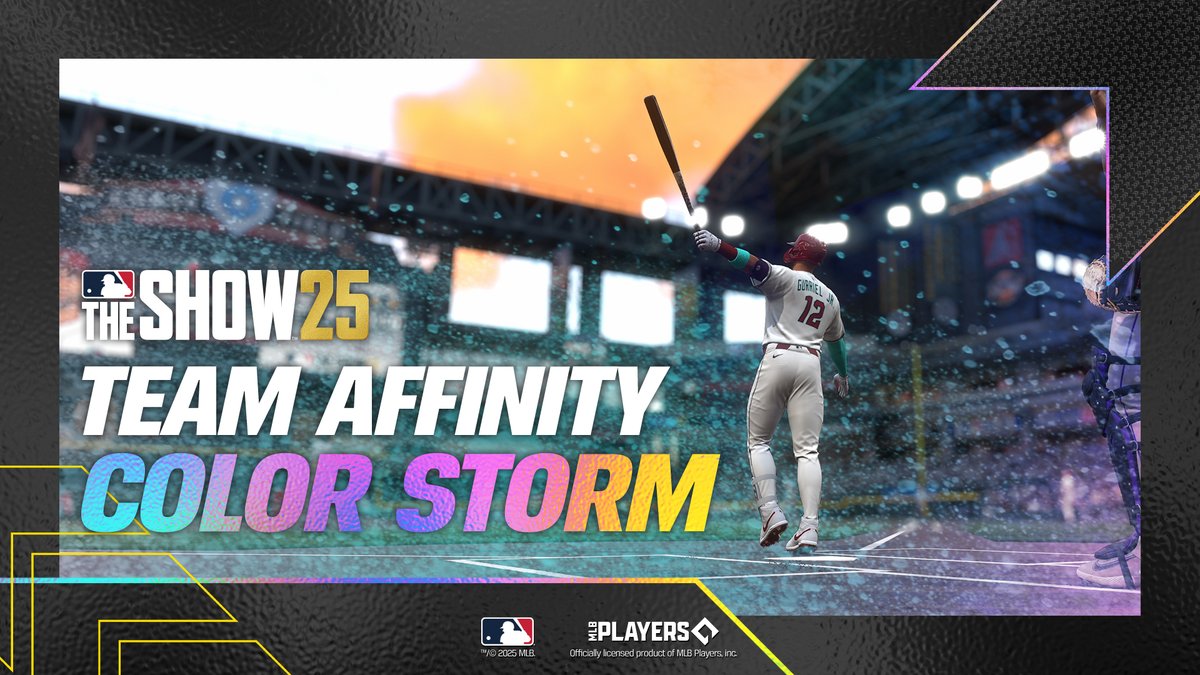 🎨 Color Storm hits Team Affinity TODAY! New cards, new vibes—are you ready? 🤘⚾ Grab #MLBTheShow 25 now: