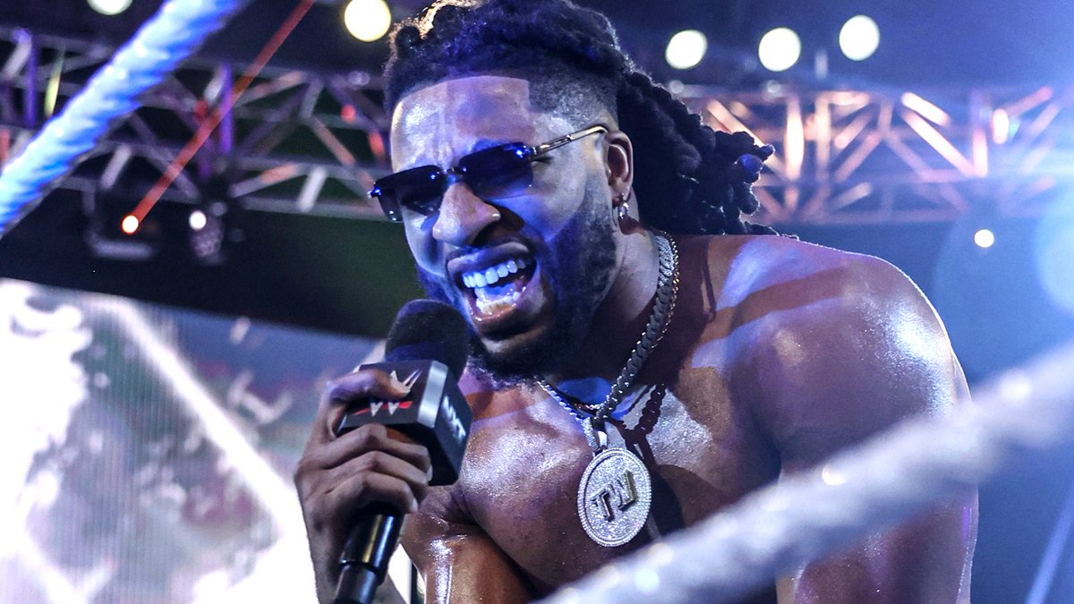 Ahead of their TNA Wrestling World Title Match THIS SUNDAY at #WWEBattleground, Trick Williams debuts his new Joe Hendry diss track with a fired up performance on #WWENXT. 📍 TAMPA 🎟️