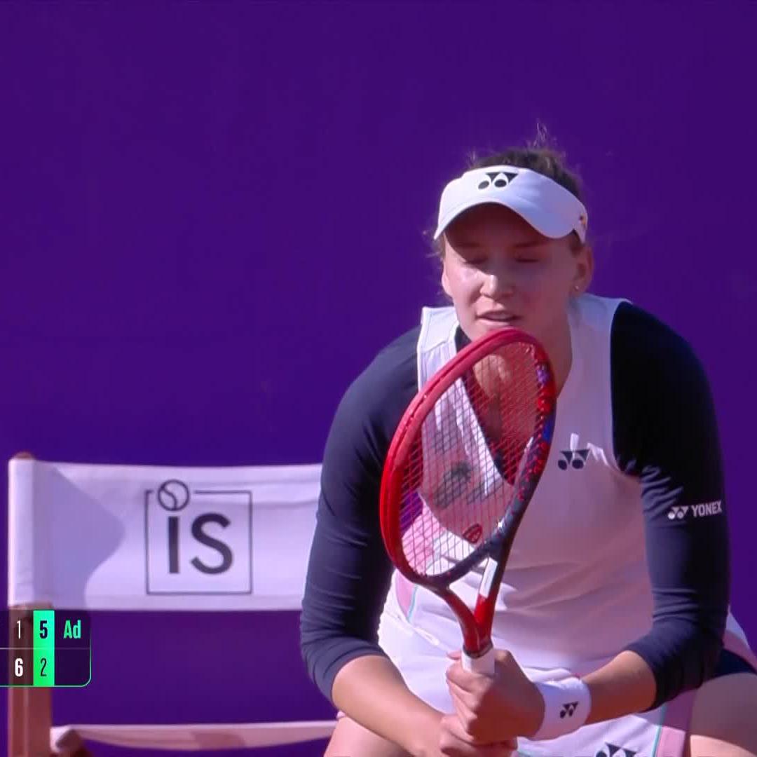 That final ticket? Punched 🎟️ Elena Rybakina books her ticket to the final after regrouping to defeat Haddad Maia 7-6(7), 1-6, 6-2! #IS25