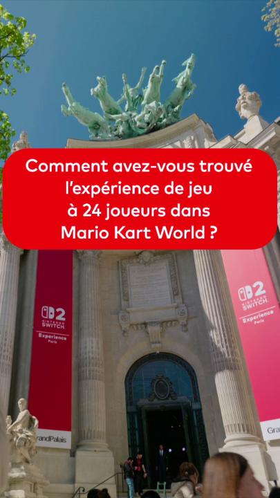 Comment s'est déroulée l'expérience de jouer jusqu'à 24 joueurs dans #MarioKartWorld ? Découvrez les impressions des joueurs et joueuses qui ont pu l'essayer !