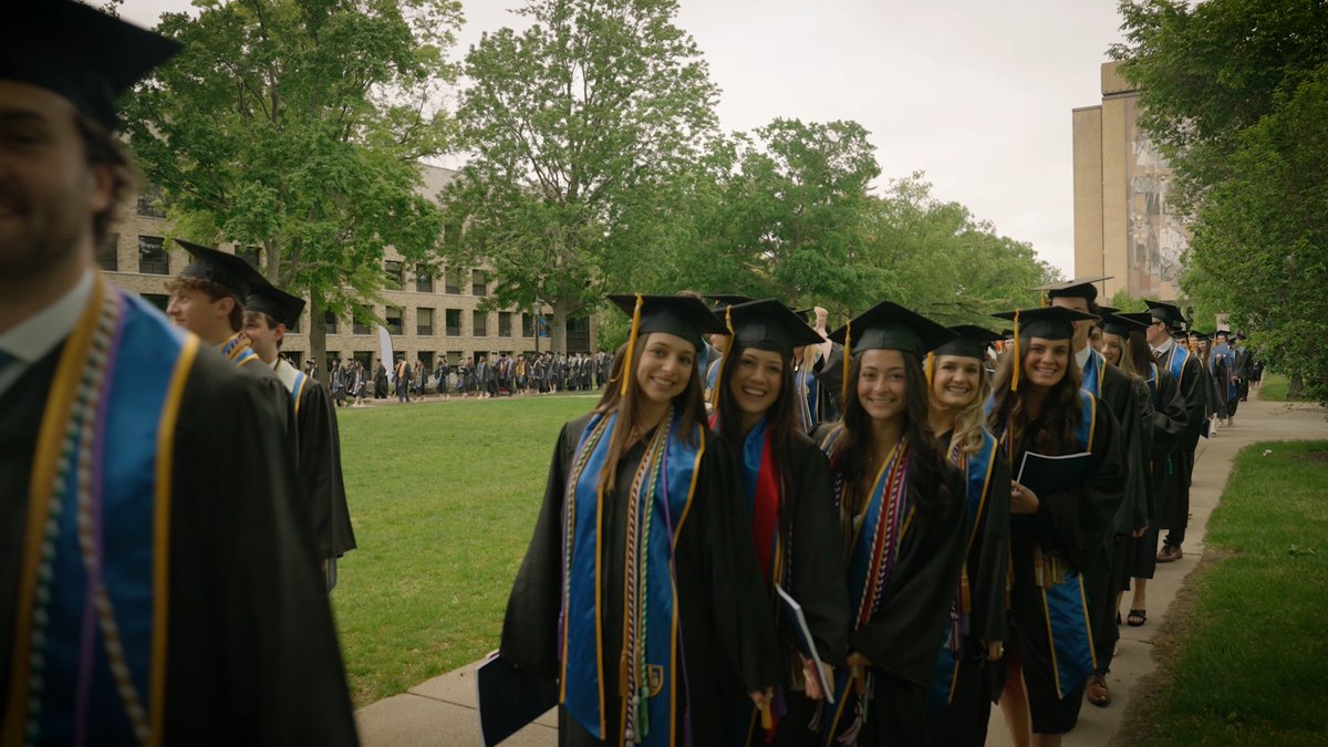 The tassels have turned 🎓 Relive the joy, pride, and unforgettable moments of Class of 2025 Commencement through these highlight from an incredible weekend at Notre Dame 💚💛 See more memories: