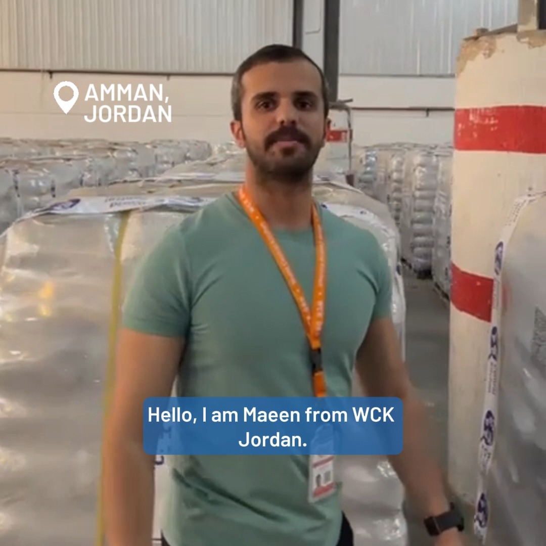WCK teams in Jordan are standing by with trucks loaded with vital ingredients, ready to enter Gaza the moment access is granted. We have more than a hundred trucks ready to roll (and hundreds of trucks ready to take more supplies), but we still don't have permission from Israel to bring in aid. #ChefsForGaza