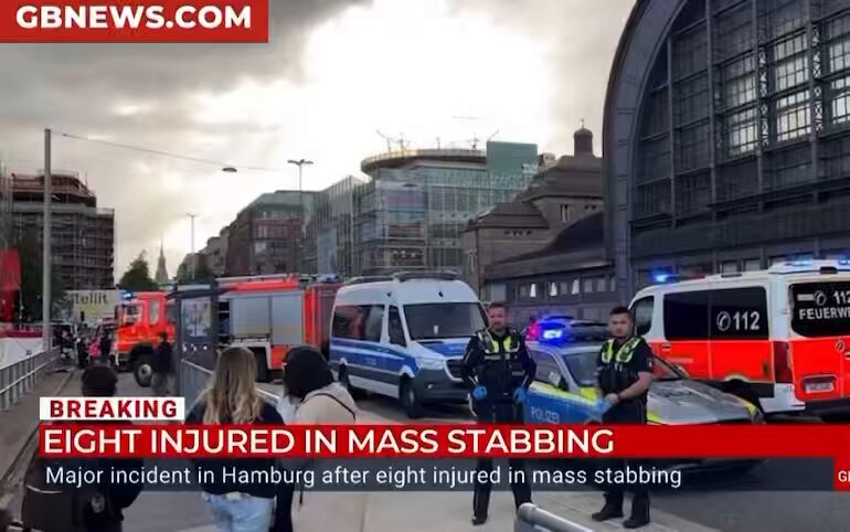 BREAKING: 12+ people have been stabbed at a train station in Hamburg, Germany, Praying for our friends in Germany. The world needs to unite against this crap no matter your nationality, religion, or political ideology.