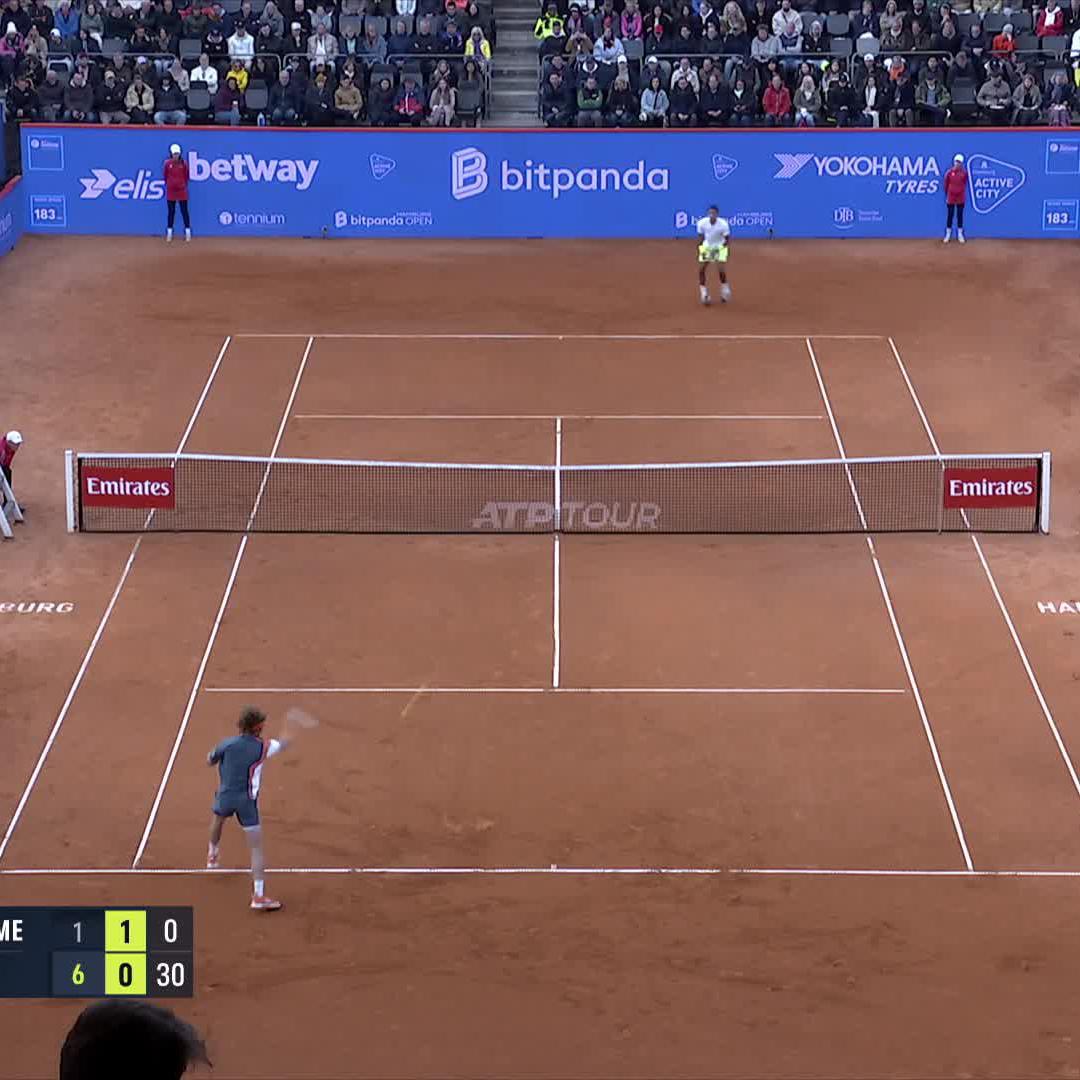 Rublo in the zone 🔥 Andrey Rublev Bitpanda Hamburg Open
