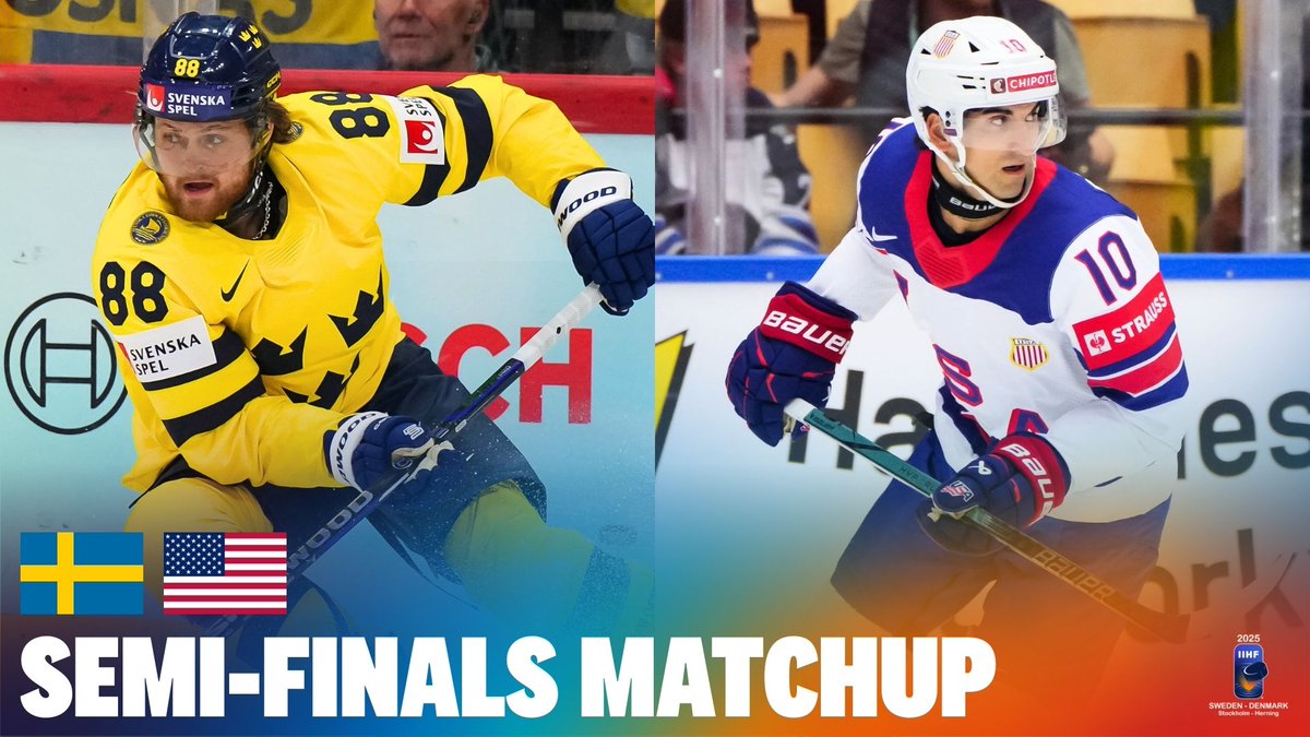Game on between Sweden and USA 😤 Who will advance to the gold medal game at #MensWorlds?