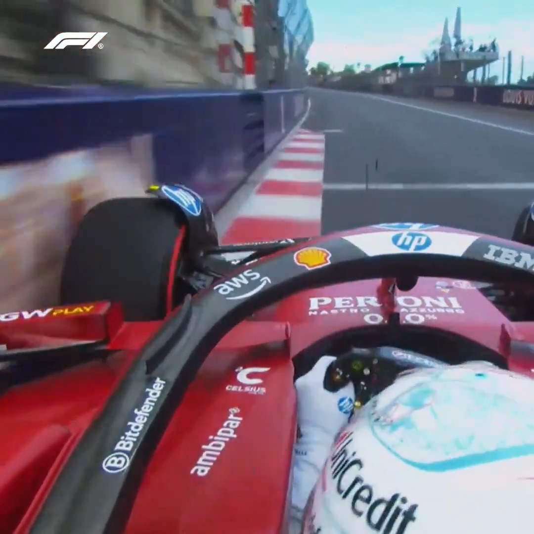 No. Margin. For. Error. 😵 #F1 #MonacoGP