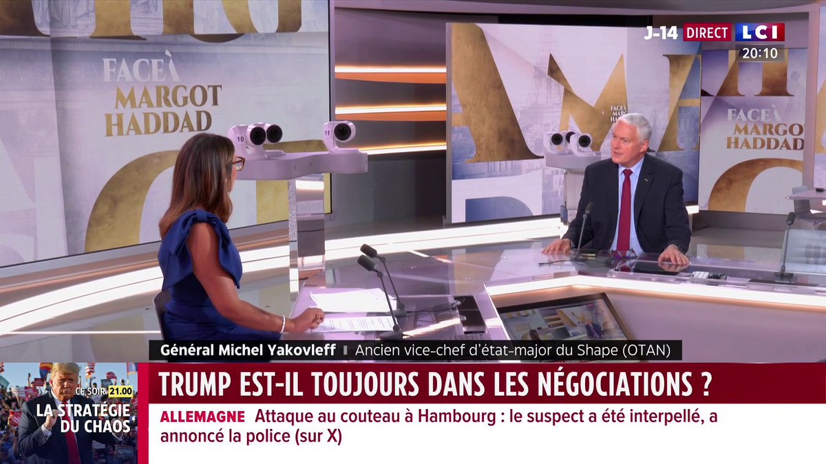 🗣️ Cessez-le-feu de 30 jours en Ukraine : "Trump parle d'ego surdimensionné, mais lui oublie que Poutine ne l'écoute pas sur ce coup-là" résume le général Michel Yakovleff ▶️ ✦ Margot Haddad ✦