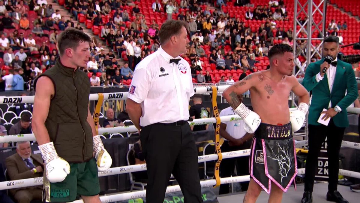 The ‘Farm Boy’ is now 4-0! 🚜 Ed Hardy defeats Darwing Martinez via unanimous decision 👊 #HarperZimmermann | Live NOW on DAZN