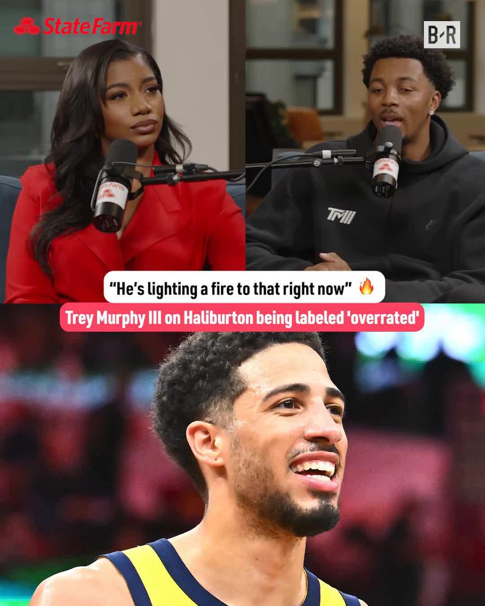 Trey Murphy III on Tyrese Haliburton being labeled 'overrated': "People gotta find a way to hate on him because he's loving himself. [They| gotta find a way to bring him down and he's just not really budging." 💯 (via Taylor Rooks X)