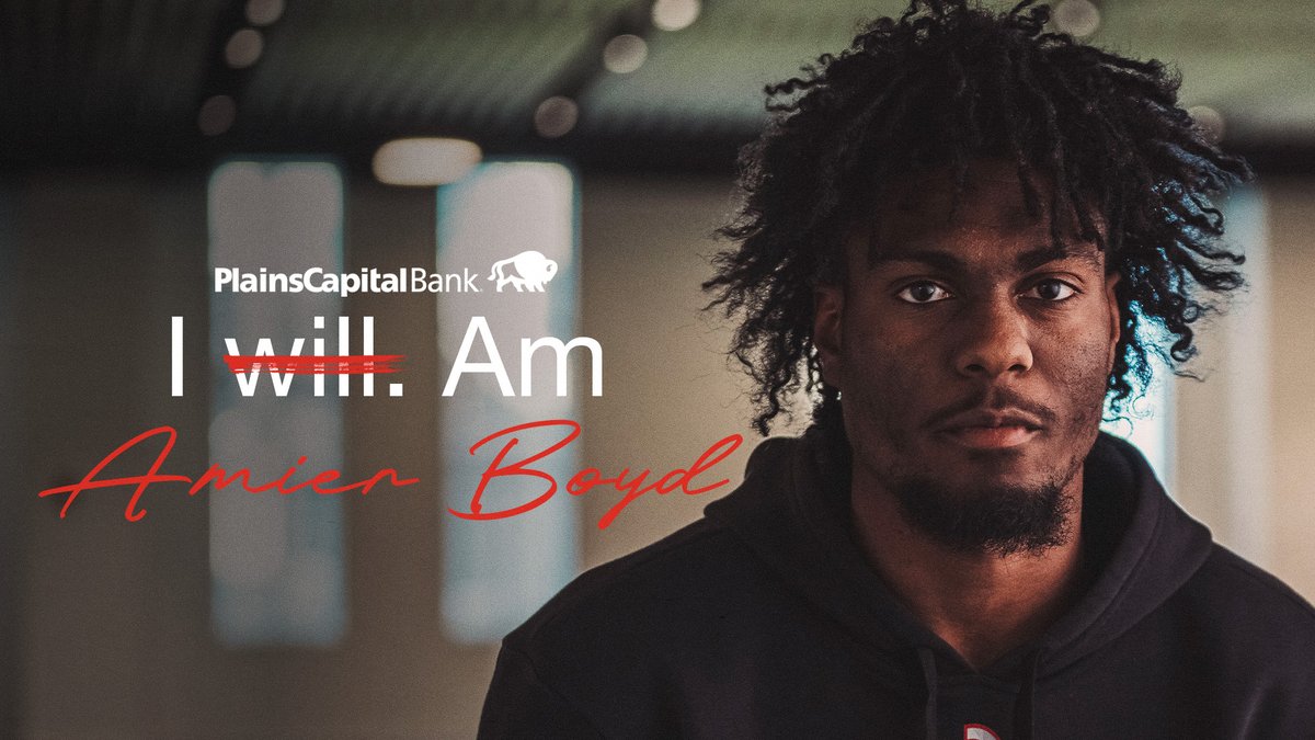 A rangy cornerback from out west, he's all about being a good father, son, and teammate. I Am: Amier Boyd (Amier Boyd) 🎬 #WreckEm | PlainsCapital Bank