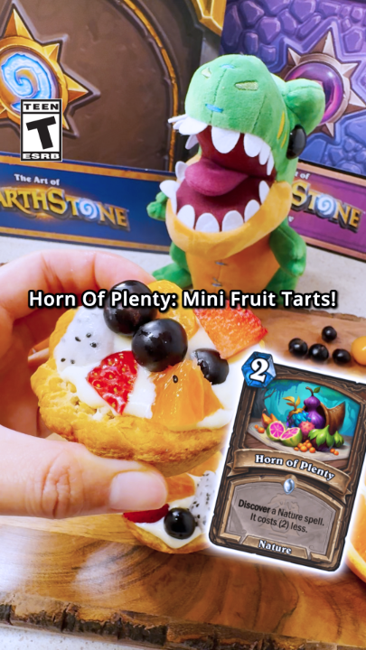 Our Horn of Plenty? Bountiful. 🍊🍓🍒 These Mini Fruit Tarts? Legendary. 🧑‍🍳🤌