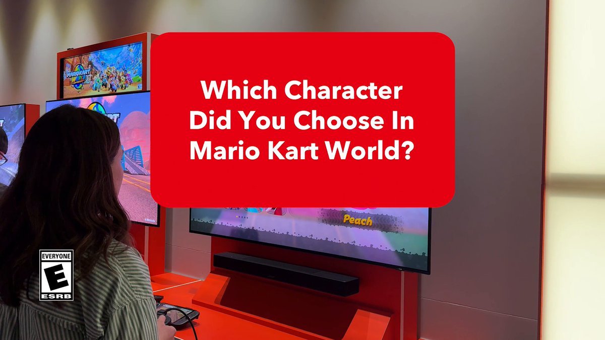 So, will you be picking your go-to character or choosing someone entirely new? 🤔 #MarioKartWorld is zooming onto #NintendoSwitch2 on June 5!