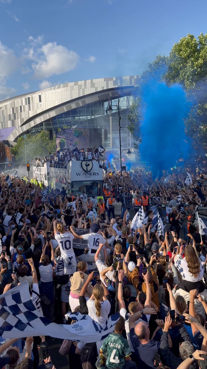 CHAMPIONS OF EUROPE!!!! 🏆🤍💙🤍💙🤍💙 #THFC #COYS