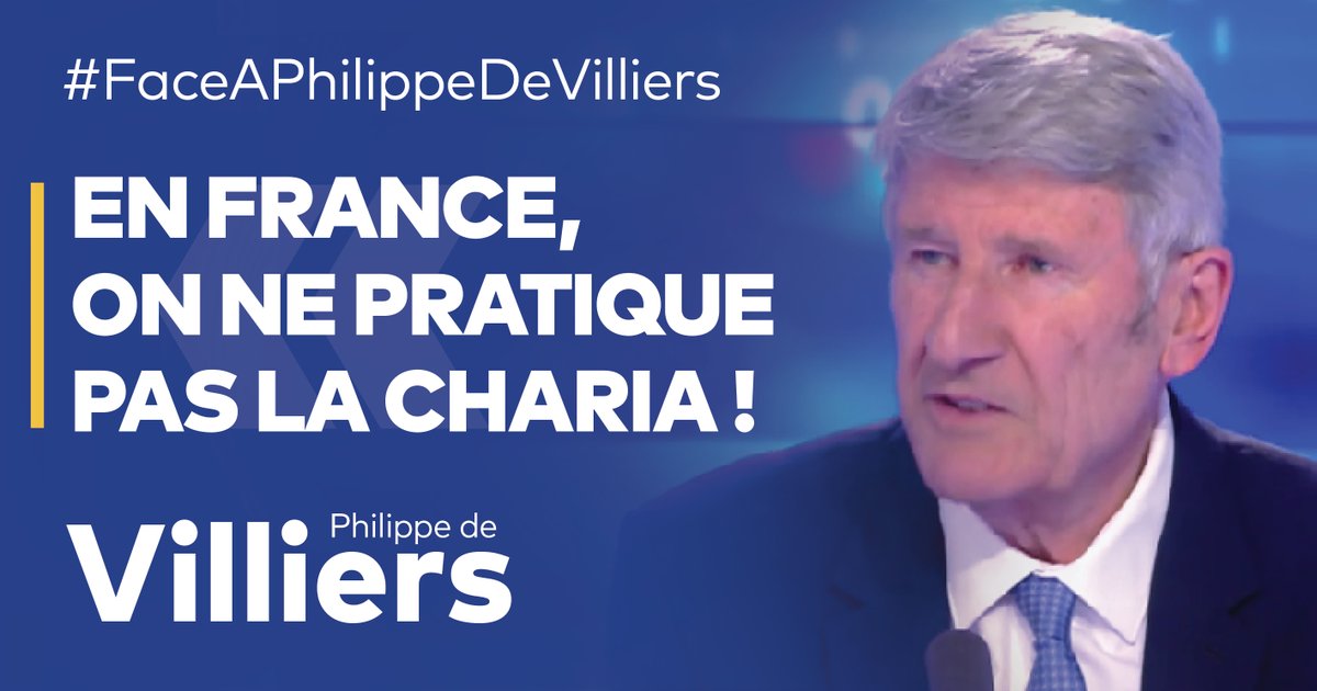 🎙️Il faut affirmer avec fermeté : en France, on ne pratique pas la charia ! En France, on serre la main des femmes. En France, on ne force pas les femmes à se voiler. En France, on ne pratique pas la polygamie. En France, on ne porte pas des tenues du VIIe siècle. En France, on n’égorge pas les animaux sans les étourdir. En France, on ne mange pas du halal à la cantine. En France, on a le droit de changer de religion. En France, on a des clochers, pas des minarets. En France, on entend l’angélus et pas le muezzin. C’est comme ça, c’est la France ! Y aura-t-il un homme politique, demain, pour se lever et dire cela, et surtout pour l’appliquer ? 🔗Emission complète : #FaceAPhilippeDeVilliers #FADV #CNews