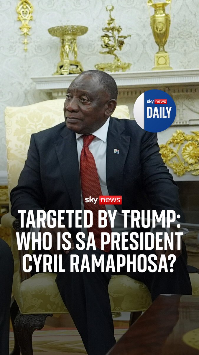 Donald Trump put South African president Cyril Ramaphosa on the spot at the White House this week. Political analyst Richard Calland tells Niall Paterson who Ramaphosa is, and how he came to be president. Listen to the Sky News #Daily here 👉