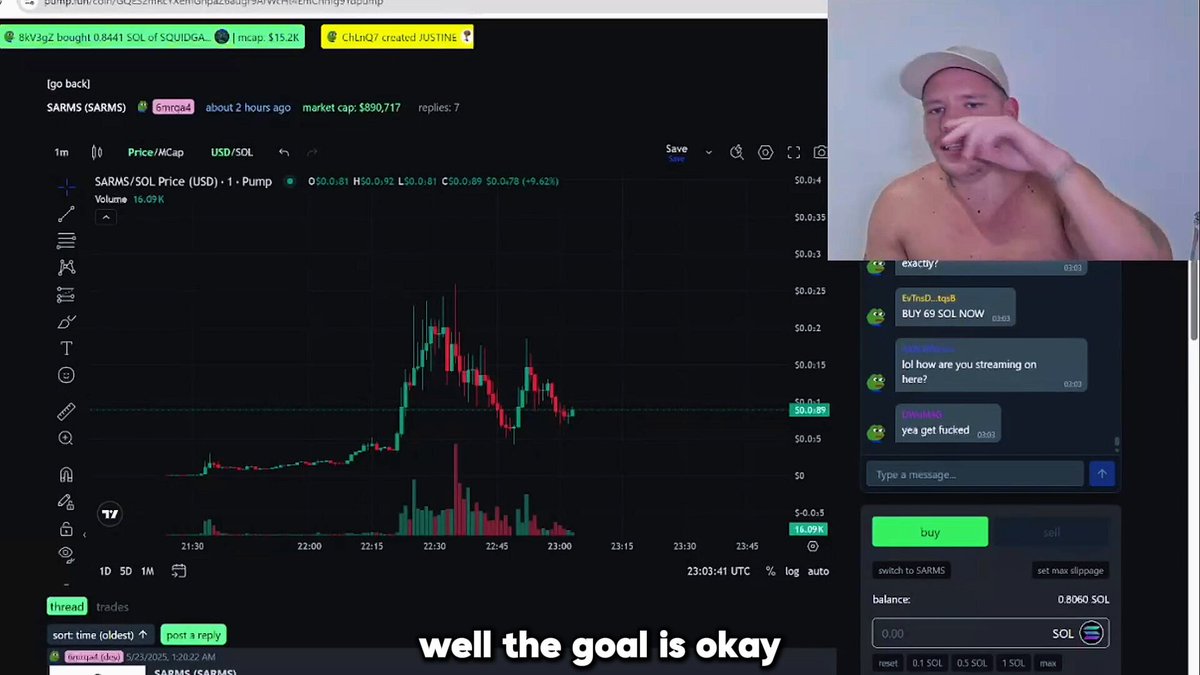 Cousin Crypto launched his first ever coin on pump fun, revealed his plans for streaming on the platfrom😶‍🌫️